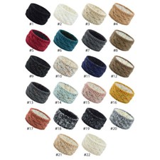 Fashion Women Winter Knitted Ear Warmer Headband Crochet Wool Hairband Hat New 