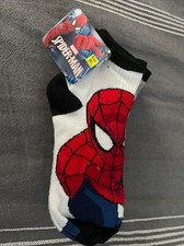 Boys 6 Pack Socks Size M/L Marvel Spider Man