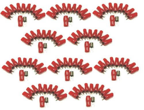 Conext Link 20pcs Barrier Spade Fork Terminal Connector 4 GA AWG Conext Link 20pcs Barrier Spade Fork Terminal Connector 4 GA AWG