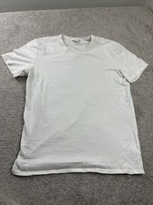 White Calvin Klein Women  s Slim Fit V Neck T Shirt Medium