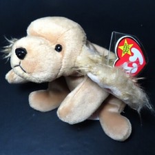 Ty Beanie Baby "SPUNKY" the Cocker Spaniel, 4184, 1997, Bonus BBOC Card, MWMT 