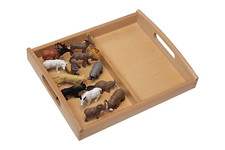 12 Animals of North America Models with 2-Compartment Tray - MONTESSORI BIOLOGY