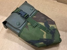 Genuine NATO British Army Trifold Shovel Entrenching Tool Case & DPM Carrier