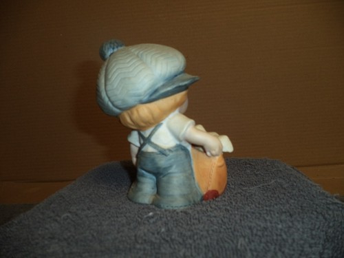 Vintage Home Interior Figurine "Blue Boy with Dog" #1439 - Picture 2 of 3