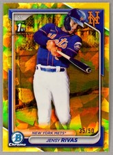 2024 Bowman Chrome Sapphire 1st Prospects Jensy Rivas #BCP-251 (RC) Gold /50