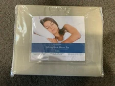 Linenspa Twin Microfiber Beige Sheet Set New