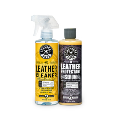 Chemical Guys - Leather Cleaner & Protectant Serum Complete Leather Kit, 2 Pack