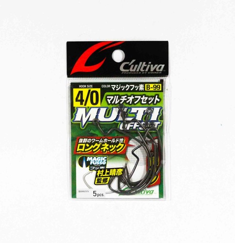 Hameçon Owner B-99 Worm Hook – Offset Multi – Taille 6/0 – Lot De 4