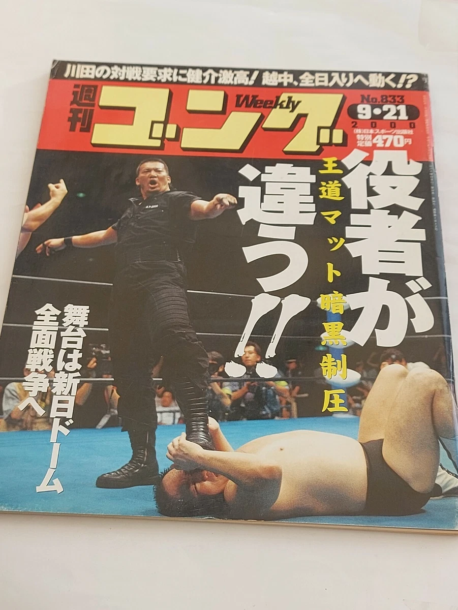 Various Japanese Wrestling Magazines - Weekly Gong Wrestling Magazine