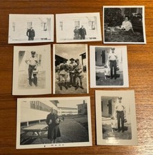 Lot Of 8 Vintage Black and White Photographs Men in Uniform Military Army USA