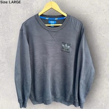 ADIDAS PULLOVER BLACK JUMPER Size Large