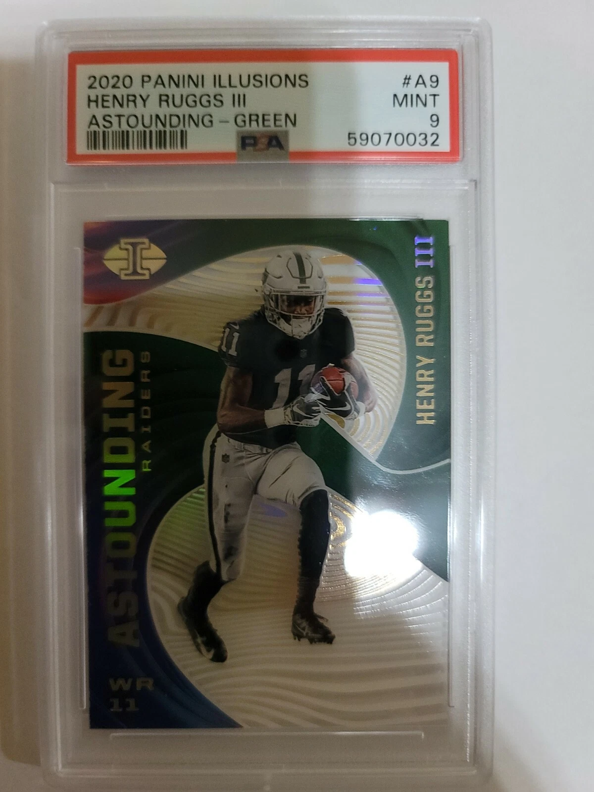 Henry Ruggs III Panini Illusions Astounding #A9 Green