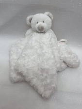 Blankets  Beyond White Teddy Bear Security Blanket Lovey Plush Toy Rosette Paci