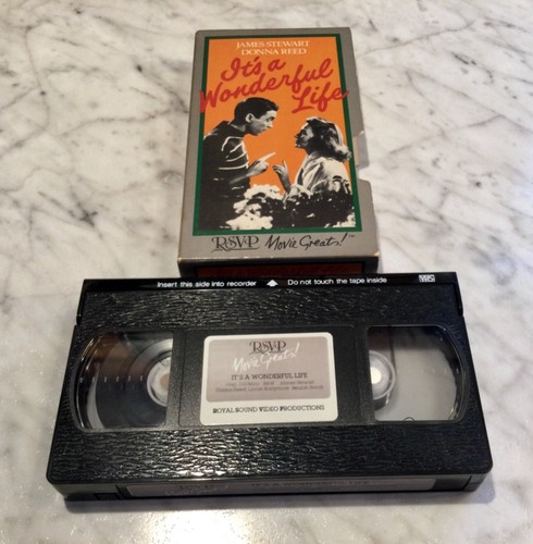 VHS " IT'S A WONDERFUL LIFE" ~ JAMES STEWART & DONNA REED ~ RSVP MOVIE GREATS - Picture 6 of 7