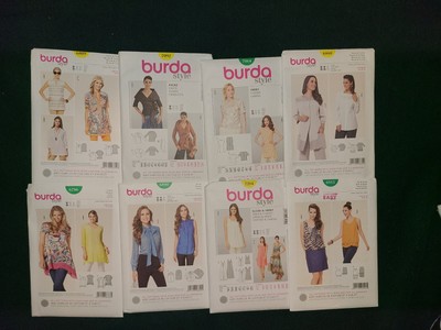 Burda sz8-34 Top Blouse Shirt Tunic summer 6840 6809 6786 7204 6860 7064 7092