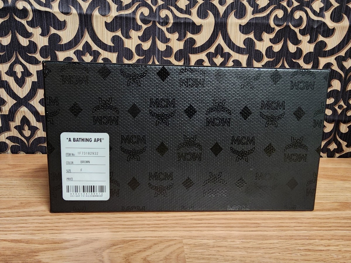 Bape X MCM Visetos Cognac Long Wallet | eBay