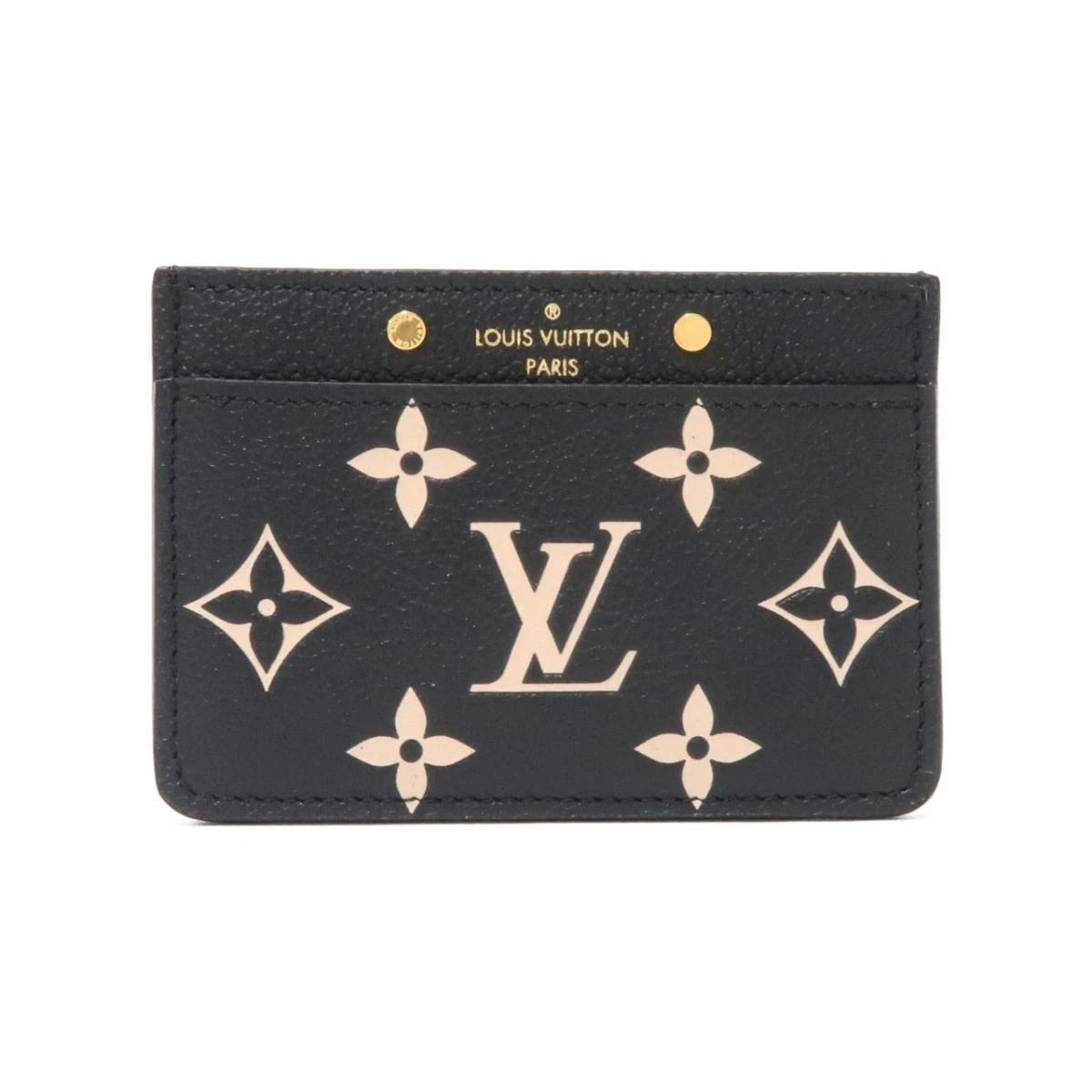 Authentic LOUIS VUITTON BICOLOR Monogram Empreinte Card Case