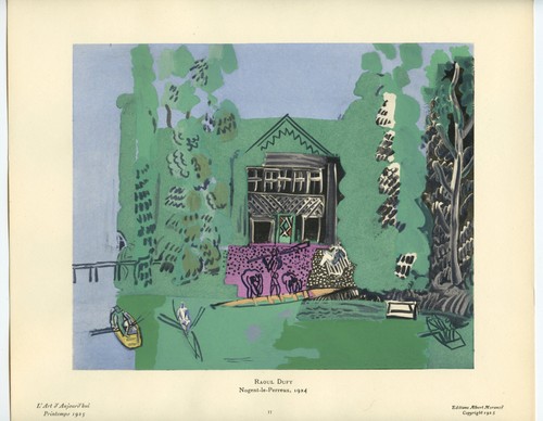Raoul Dufy pochoir "Nogent-le-Perreux" - Picture 2 of 2