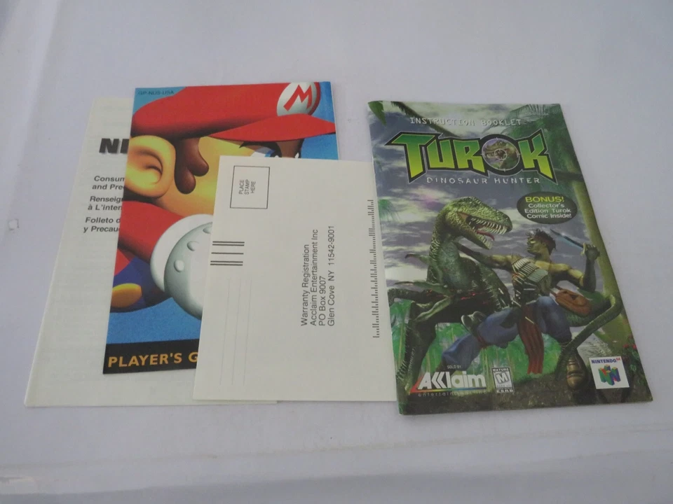 N64 Turok Dinosaur Hunter - NTSC USA - Boxed Complete - Image 3 of 4