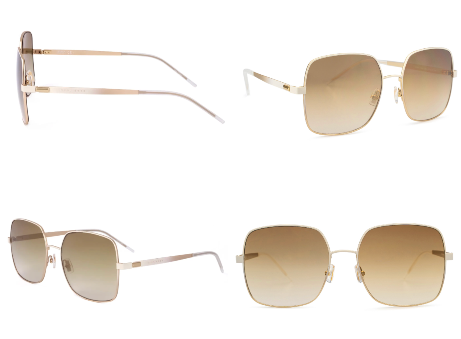 Hugo Boss Eyewear Sunglasses Gradient Lenses Gold Glasses