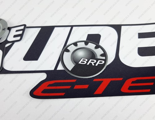 Evinrude 90 hp ETEC 2014-2015 Blue Cowl outboard engine decals sticker set - Picture 5 of 7
