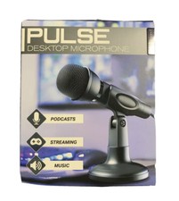 Pulse Desktop Microphone For Podcast Streaming Music 3ft Cable Brand New In Box