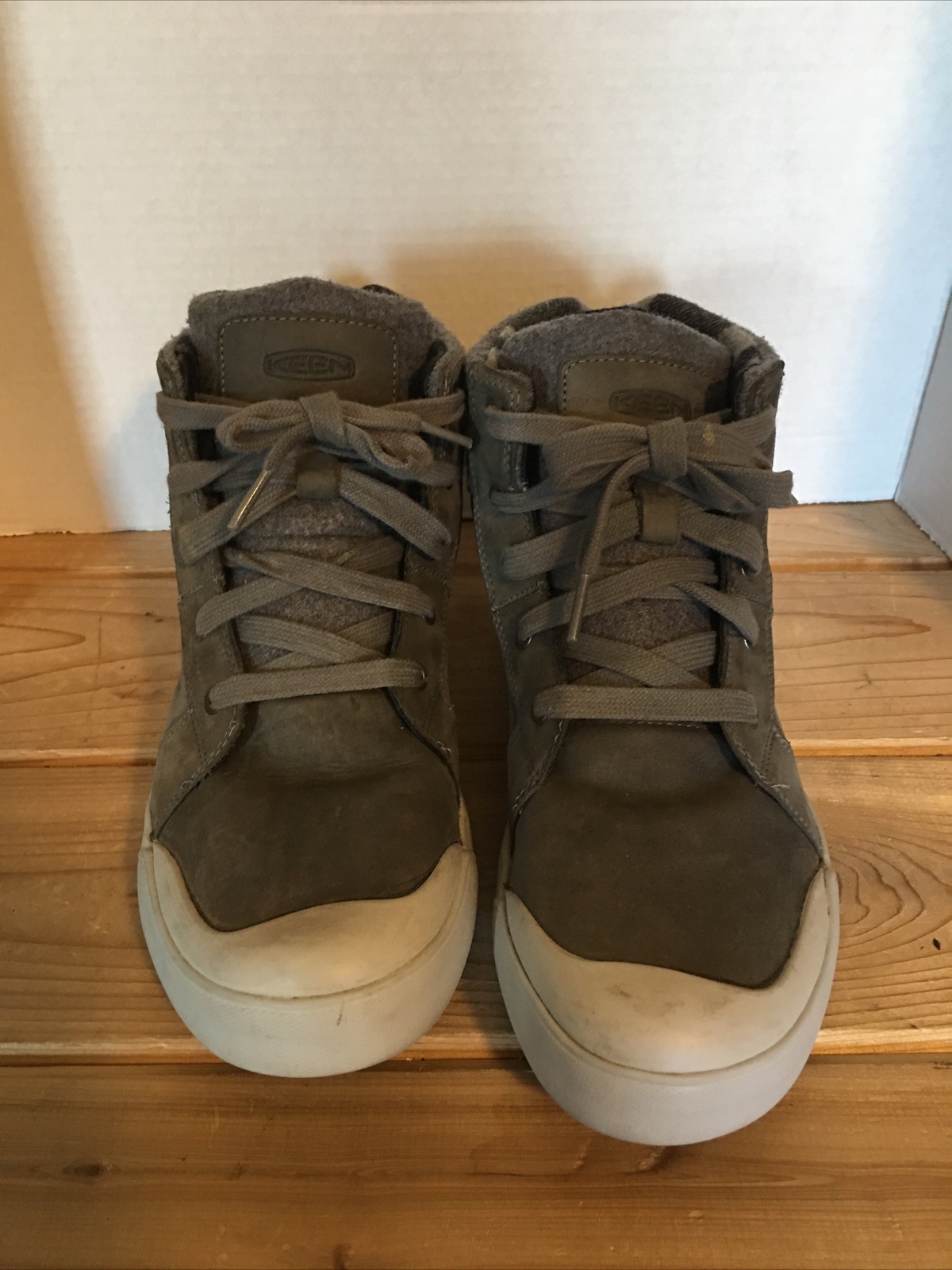 Scarpe KEEN donna 10 Elena scarpe medie grigio pelle stringate casual 1022034