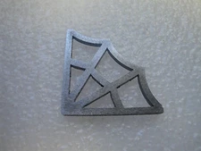 FABRICATOR MINI SPIDERWEB GUSSET, 1/8 x 1.75 x 1.75,LASER CUT, ROCKCRAWLER,113B2