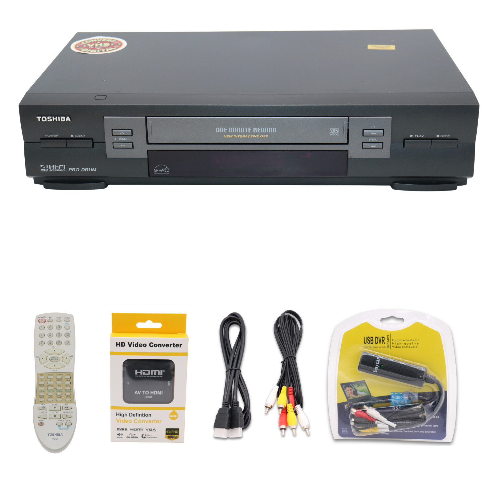 Convert Vhs To Digital Usb Capture | Av-hdmi Adapter