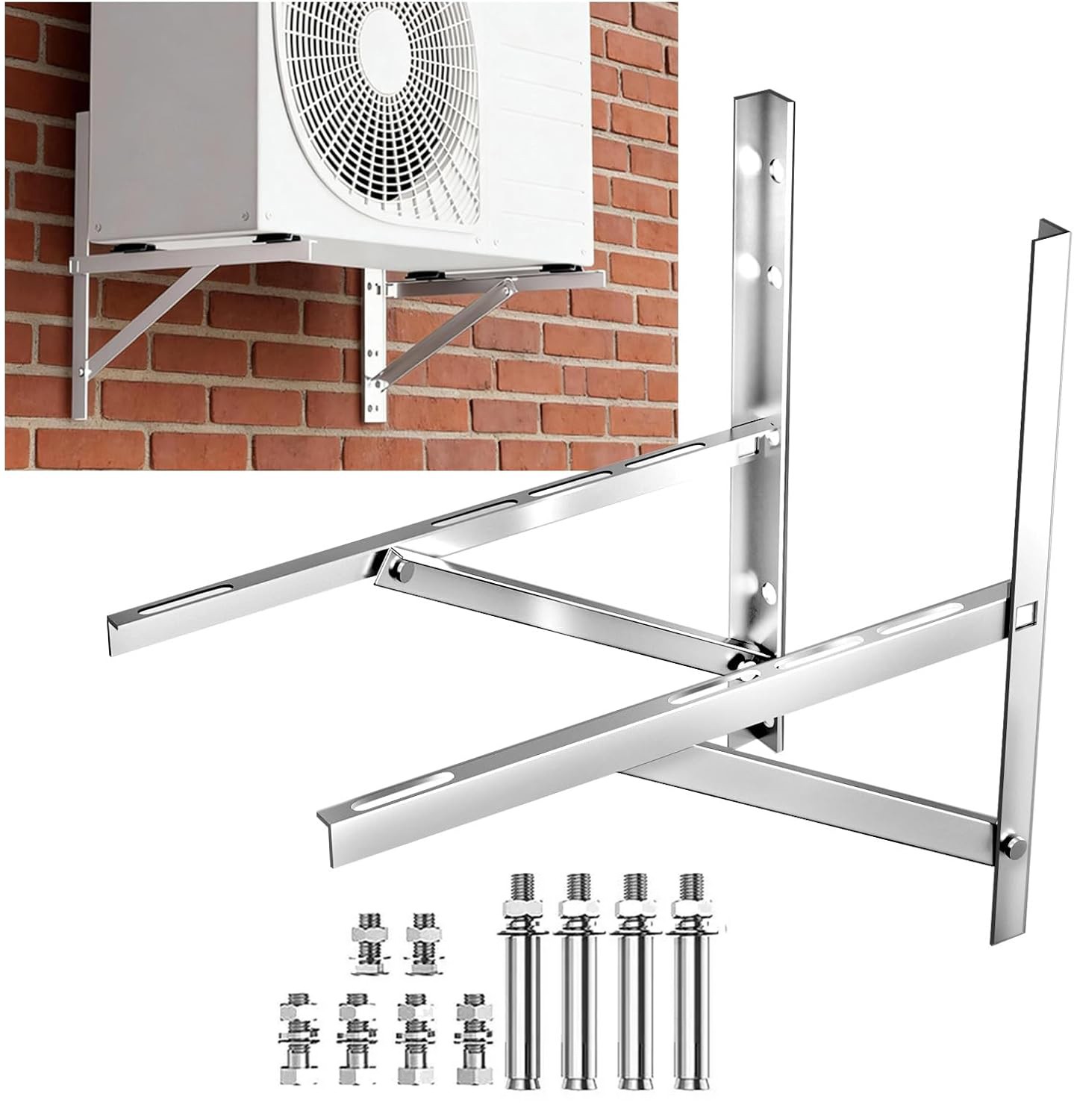 600LBS Steel Mini Split Wall Mount Bracket For Air Conditioner ...