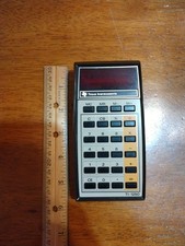 Vintage Texas Instruments / Electronic Calculator TI-1250 Red LED Display / 1976