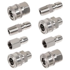 3/8 Inch 3/8'' Pressure Washer Quick Connect Fittings Stainless Steel Adapter...