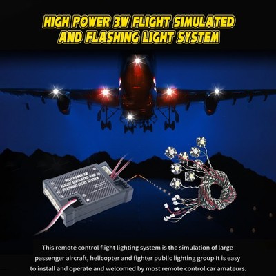 G.T.POWER High Power 3W Simulated Flashing Light System LED Light Fo PYEN