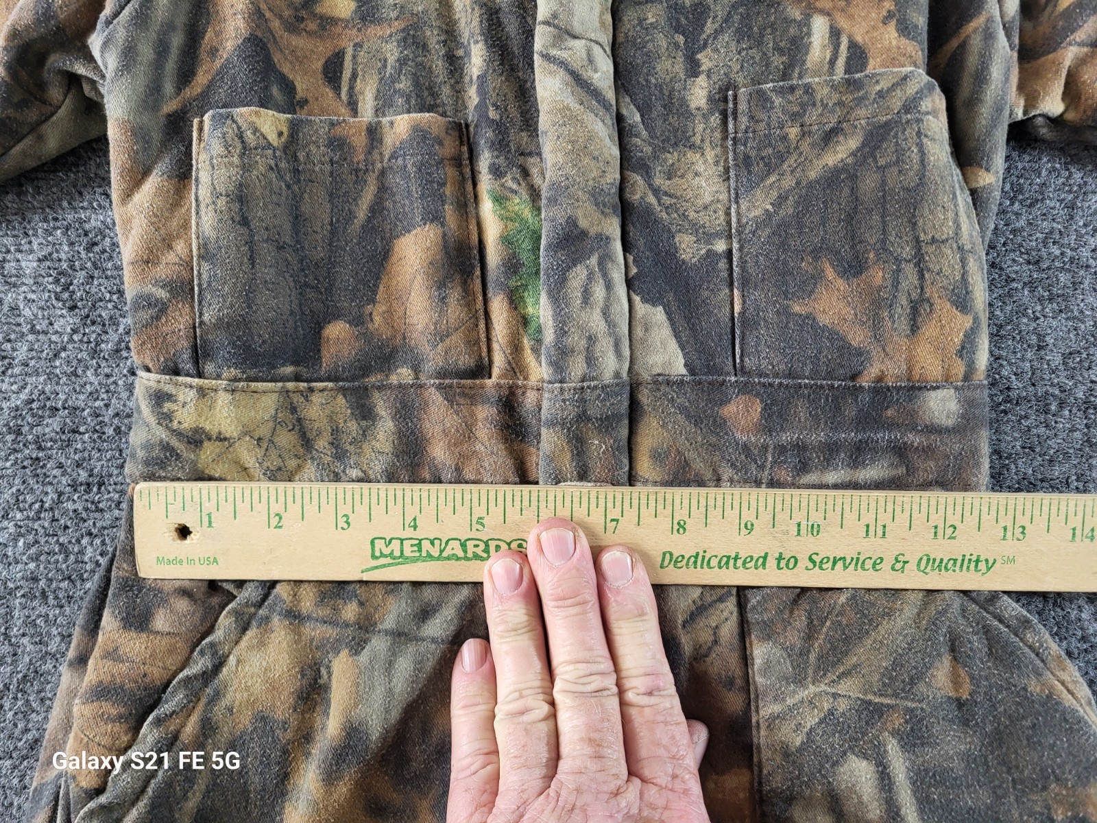 VTG Jordan Lee Insulated Quilted Lined Coverall Youth 6 Advantage Timber Zip Leg thumbnail 9