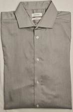 Mens Calvin Klein Slim Fit Performance Non Iron Button Up Shirt Size 16 34-35