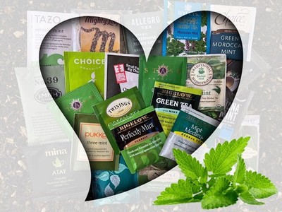 Mint Tea Bag Sampler Variety Pack - 24 Single-Serve Varieties - 19 Brands