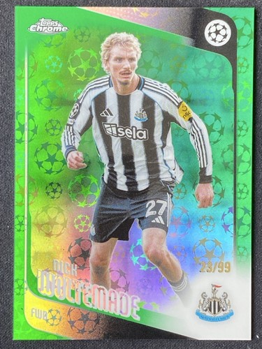 Nick Woltemade 2025-26 Topps Chrome UCC Green LogoFractor /99 #68