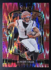 2025 Panini Select Premier Level JaMarr Chase #157 Pink Shock Prizm Bengals C283
