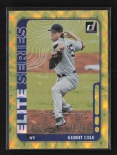 2021 Donruss #ES11 Gerrit Cole Elite Series Gold /99 New York Yankees