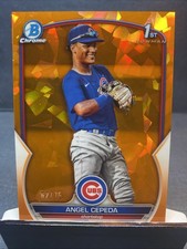 2023 Bowman Chrome Sapphire Edition - Prospects Angel Cepeda #BCP-205 Orange /75