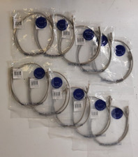 10x Cat6 4 Pair UTP 3ft RJ45 Gray Ethernet Network Patch Cables 24 AWG - New