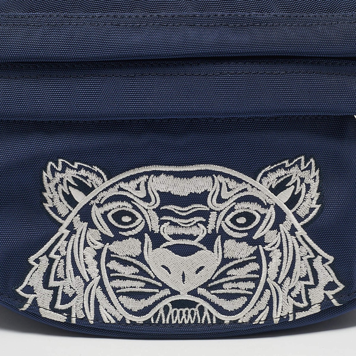 KENZO ライオン刺繍 ミニバッグ Kenzo Navy BlueWhite Nylon Embroidered Tiger Belt Bag | eBay