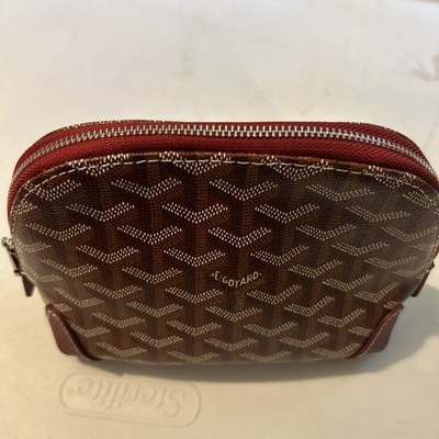 GOYARD 未使用　ポーチのみ Goyard Cosmetic Pouch Unisex Bag Burgundy VENDOTPMLTY33CL33P
