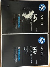 HP 147A 2 PACK Standard Yield Black Toner Cartridge, W1470A 2 PACK BRAND NEW