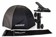 Neewer 37.5" Octagon Softbox Umbrella  Clamp Bracket Cold Shoe Flash Mount Kit