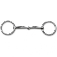 Myler MB 09 Loose Ring Snaffle Bit - Stainless Steel  Copper Inlay - Level 1