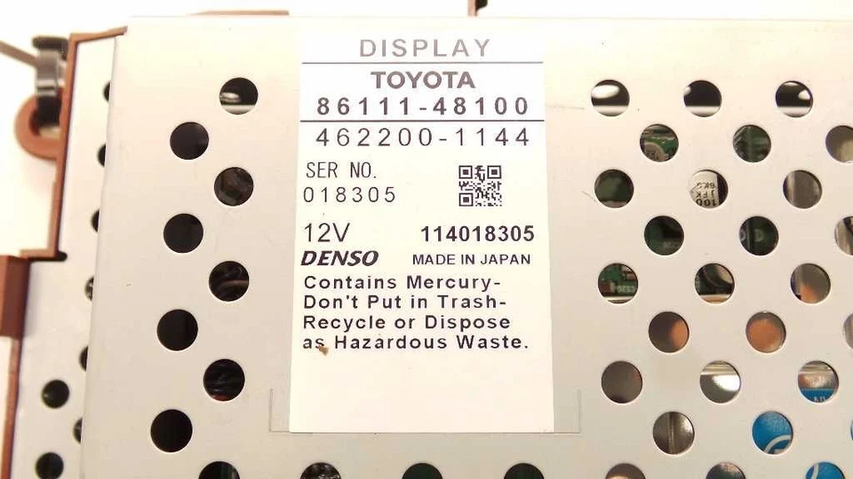 06-07 TOYOTA HIGHLANDER MULTIMEDIA INFORMATION DISPLAY SCREEN ASSEMBLY - Image 3 of 4