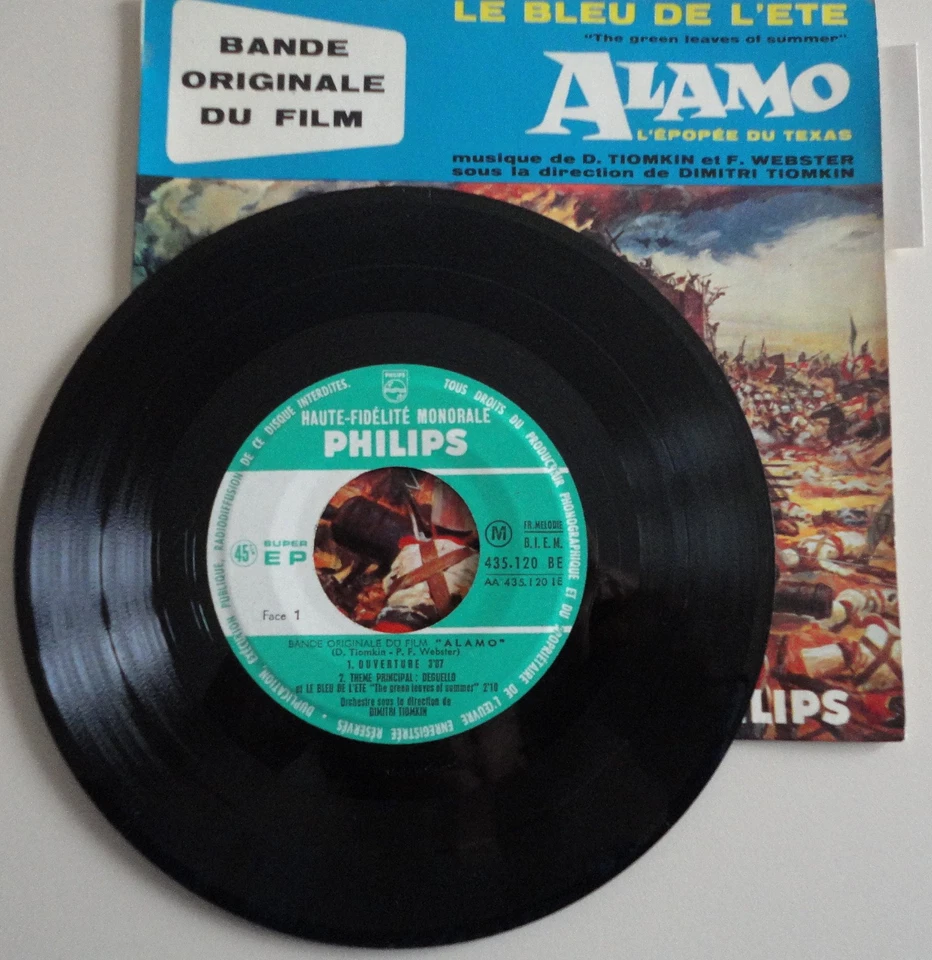 ALAMO - 45 t. Musique du film - Photo 3/4
