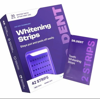 DR.DENT Purple Teeth Whitening Strips 42