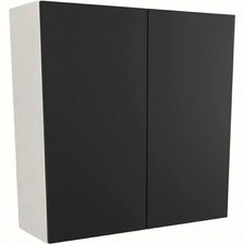 900mm High 1000mm Matt Black Kitchen Wall Unit Fully Assembled